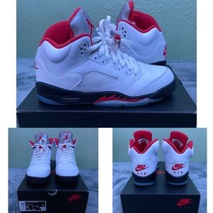 Fire red Jordan 5s